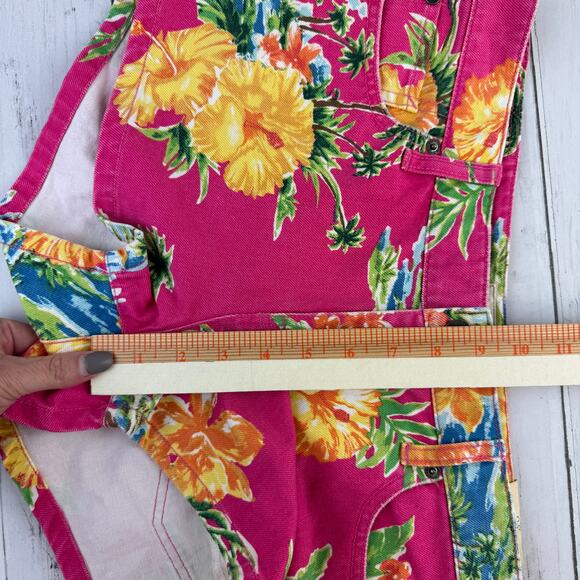 NWT Denim & Supply Ralph Lauren Pink Tropical Floral Mini Denim Shorts Size 30 - Picture 16 of 16